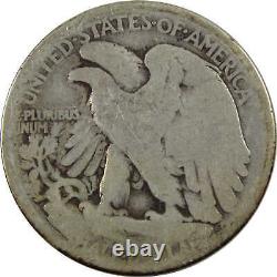 1916 S Liberty Walking Half Dollar AG About Good Silver 50c SKUI4954