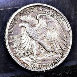 1916-S Liberty Walking Half Dollar Unc Details (#24701)