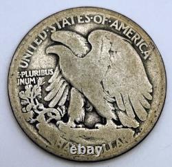 1916-S Silver Walking Liberty Half Dollar Key Date Scarce. 900 San Francisco