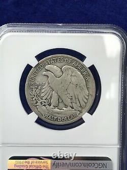 1916-S WALKING LIBERTY HALF DOLLAR 50c Semi-Key Walker NGC VG 10 VERY GOOD