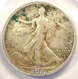 1916-S Walking Liberty Half Dollar 50C ANACS VF20 Details Rare Date Coin