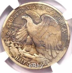 1916-S Walking Liberty Half Dollar 50C Certified NGC VF20 Rare Date Coin