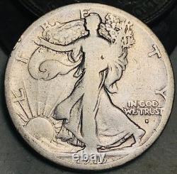 1916 S Walking Liberty Half Dollar 50C Obverse Ungraded Silver US Coin CC27100