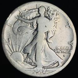 1916 S Walking Liberty Half Dollar 50C Obverse Ungraded Silver US Coin CC27100