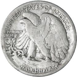 1916 S Walking Liberty Half Dollar 90% Silver Very Good VG Cleaned See Pics G216