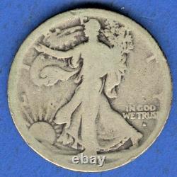 1916-S Walking Liberty Silver Half Dollar 50c Better Date Free USA Shipping