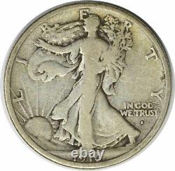 1916-S Walking Liberty Silver Half Dollar F Uncertified #309