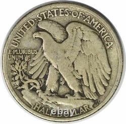 1916-S Walking Liberty Silver Half Dollar F Uncertified #309