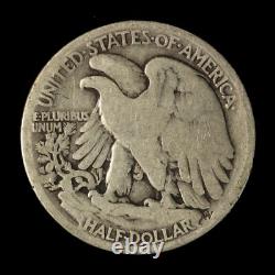 1916-S Walking Liberty Silver Half Dollar Free Shipping USA