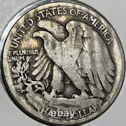 1916-S Walking Liberty Silver Half Dollar Nice VG Tough Date