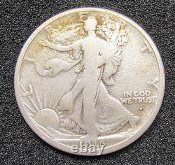 1916-S Walking Liberty Silver Half Dollar -Obv Mint Mark G-VG San Francisco