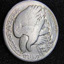 1916-S Walking Liberty Silver Half Dollar -Obv Mint Mark G-VG San Francisco