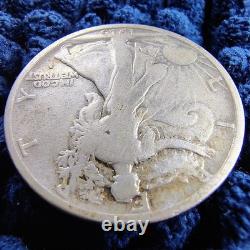 1916-S Walking Liberty Silver Half Dollar -Obv Mint Mark G-VG San Francisco