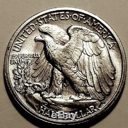 1916-S Walking Liberty Silver Half Dollar Superb Gem BU ++ #2