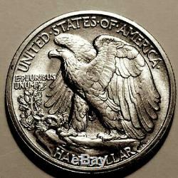 1916-S Walking Liberty Silver Half Dollar Superb Gem BU Mark Free Surfaces