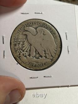 1916 S Walking Liberty Silver Half Dollar US Mint San Francisco Key Date VG