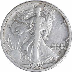 1916-S Walking Liberty Silver Half Dollar VF Uncertified #851