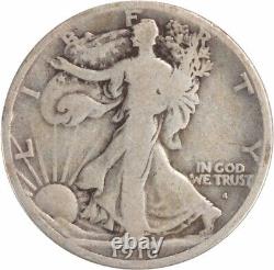 1916-S Walking Liberty Silver Half Dollar VG Uncertified #733