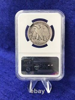 1916 WALKING LIBERTY SILVER HALF DOLLAR 50c Semi-Key NGC VG8 VERY GOOD