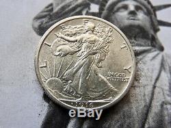 1916 Walking Liberty Half Dollar BU