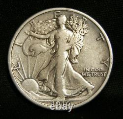 1916 Walking Liberty Half Vf