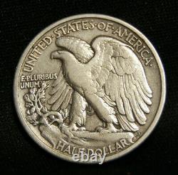 1916 Walking Liberty Half Vf