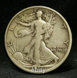 1916 Walking Liberty Half With Vf+ Details