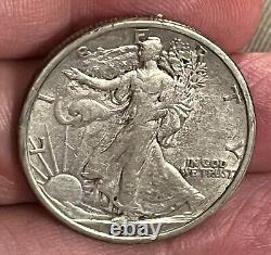 1916 Walking Liberty Half dollar, XF / AU, better date