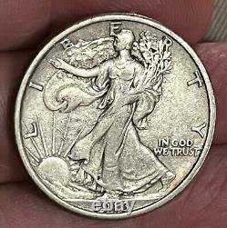 1916 Walking Liberty Half dollar, XF / AU, better date