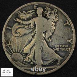 1916 Walking Liberty Silver Half Dollar 50C
