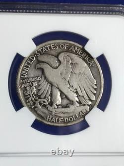 1916 Walking Liberty Silver Half Dollar 50c Semi-Key Coin NGC VG8 Very Good