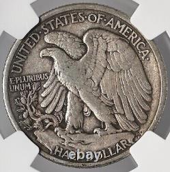 1916-d 50c Walking Liberty Silver Half Dollar Ngc Vf25 #6801287-001 Better Date