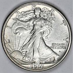 1916 d Walking Liberty Half Dollar, a beautiful original gem uncirculated
