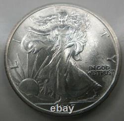 1917-D Liberty Walking Half Dollar Obverse Choice Uncirculated BU MS Key Date