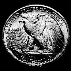 1917-D Obverse Walking Liberty Silver Half Dollar Ch/Gem BU