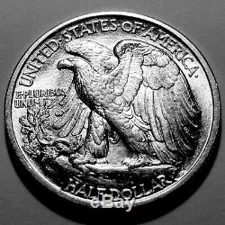 1917-D Obverse Walking Liberty Silver Half Dollar Gem BU #2