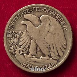 1917-D Obverse Walking Liberty Silver Half Dollar in Fine