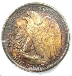 1917-D Walking Liberty Half Dollar 50C Coin (Reverse) PCGS MS63 $2,000 Value