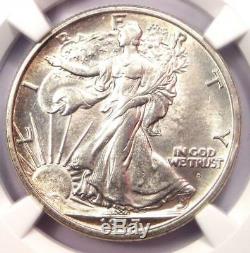 1917-D Walking Liberty Half Dollar Obverse 50C. NGC Uncirculated Detail (UNC MS)