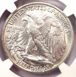 1917-D Walking Liberty Half Dollar Obverse 50C. NGC Uncirculated Detail (UNC MS)