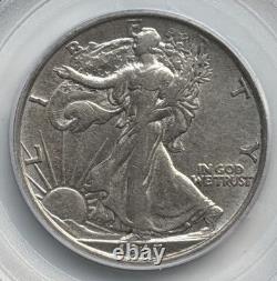 1917-D Walking Liberty Half Dollar Reverse Mintmark PCGS XF40