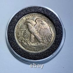 1917 Obverse D Mint Mark Silver Walking Liberty Half Dollar Nearly Uncirculated