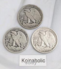 1917 PDS Walking Liberty Half Dollars, 50c Reverse Mint Marks? From Storage