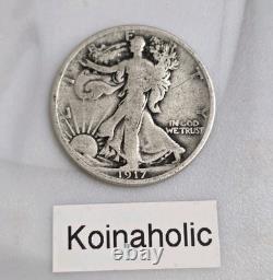 1917 PDS Walking Liberty Half Dollars, 50c Reverse Mint Marks? From Storage