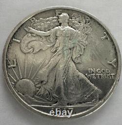 1917-S 50C Reverse Walking Liberty Half Dollar XF++ Gem 90%