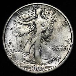 1917-S REV Walking Liberty Silver Half Dollar CHOICE XF/AU E131 YHQ