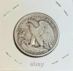 1917 S Rare Walking Liberty Silver Half Dollar Reverse
