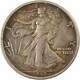 1917 S Reverse Liberty Walking Half Dollar Au About Uncirculated 90% Silver 50c