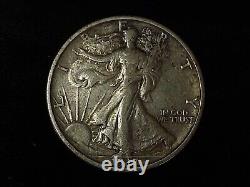 1917-S Reverse Walking Liberty Silver Half DollarBetter Date/Rare Grade XF