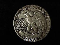 1917-S Reverse Walking Liberty Silver Half DollarBetter Date/Rare Grade XF